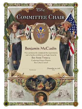 One Female (right) certificate